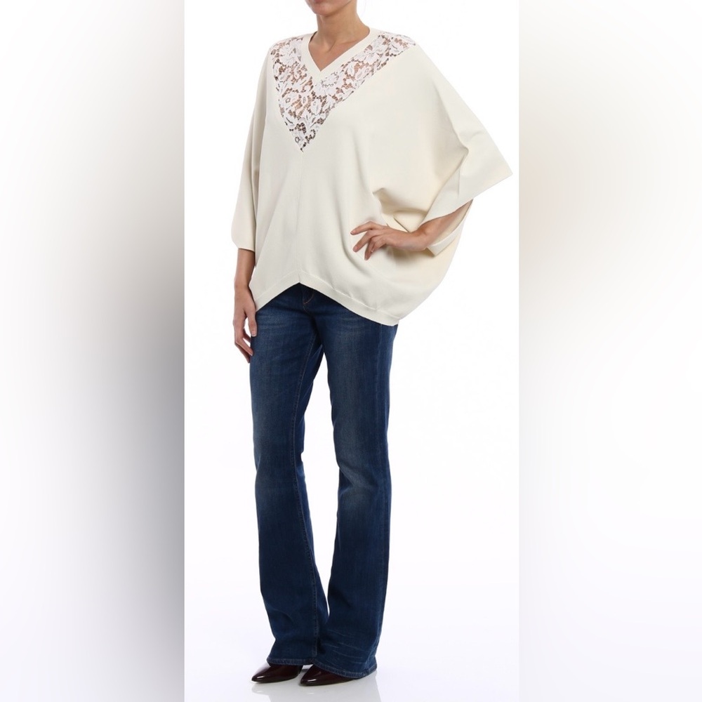 Valentino lace poncho top